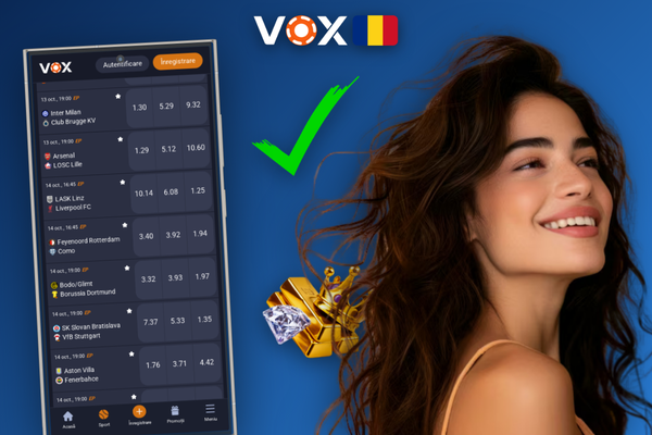 Interfața VOX Casino app adaptată perfect pe telefon mic, mare și tabletă