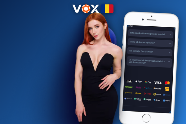 Autentificare prin amprentă digitală pentru acces securizat în VOX Casino app