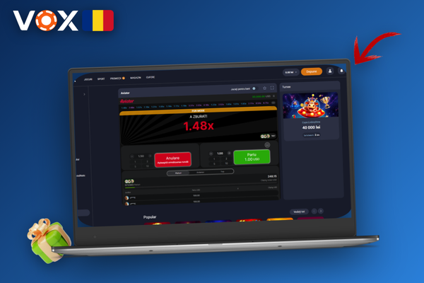 Jucător responsabil la VOX Casino notând un buget pentru jocul Aviator pe un carnețel