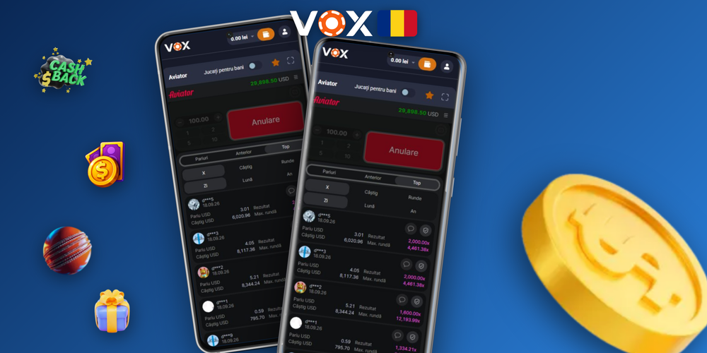Sistem cu verificare criptografică în Aviator la VOX Casino cu seed server, seed client și hash SHA-256