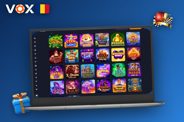 Ilustrație cu calculatorul de rulaj pentru bonusul VOX Casino și progresul depunerii minime
