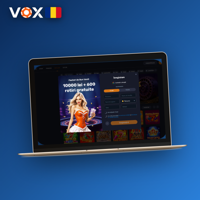 Creare cont VOX Casino printr-un singur click pe butonul de conectare Facebook