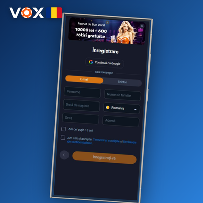 Înregistrare rapidă la VOX Casino prin aplicația Telegram în câteva secunde