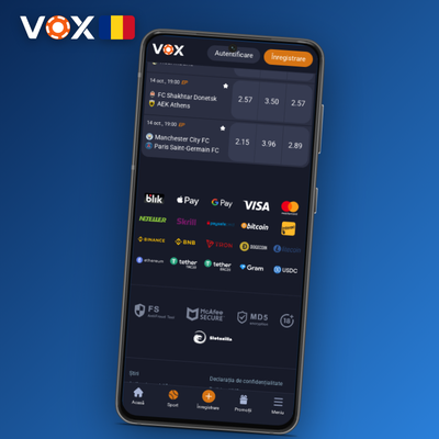 Masă de ruletă live cu dealeri reali optimizată pentru VOX Casino app mobil